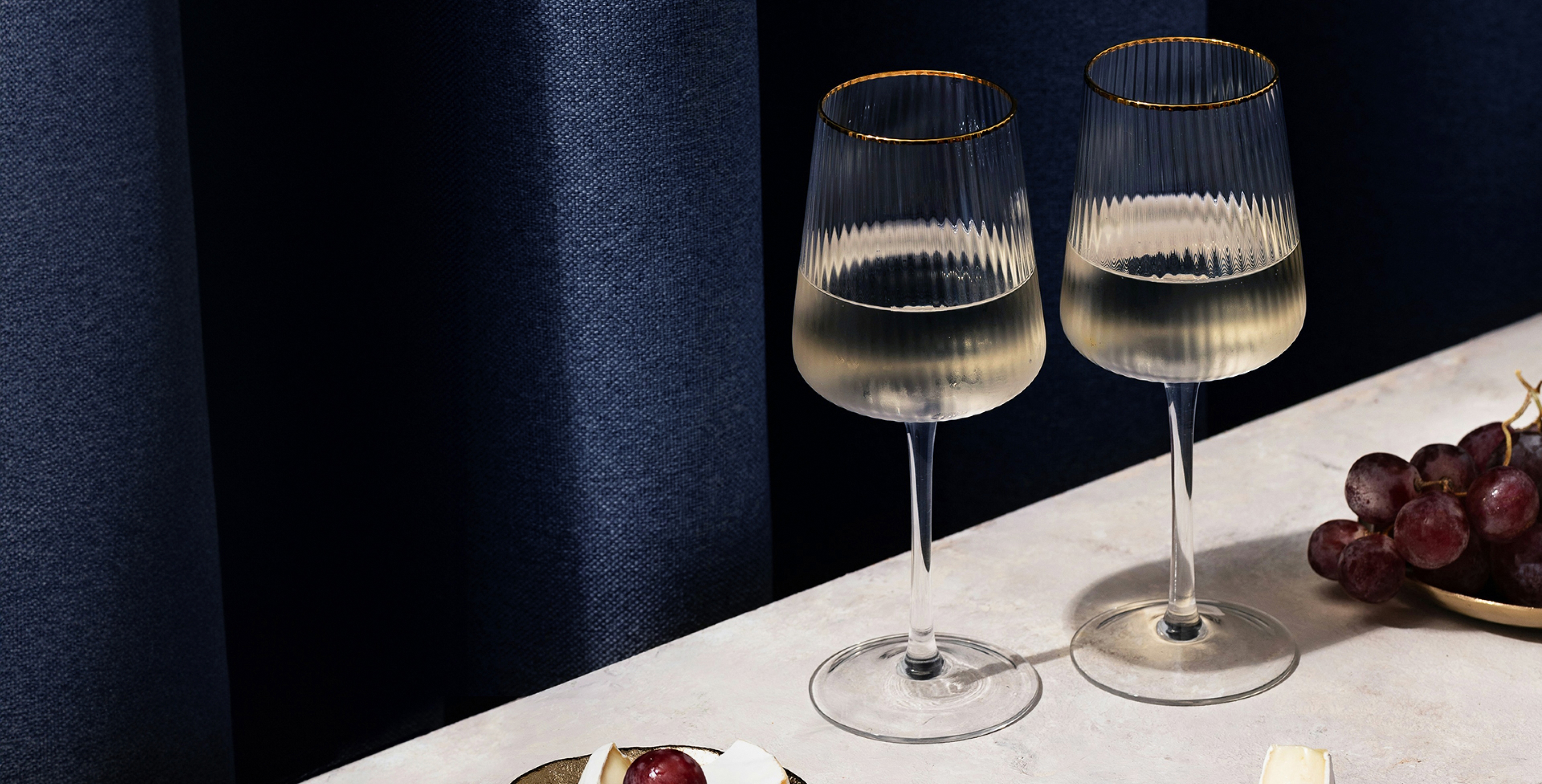 Beautiful handcrafted glassware showcased on a table